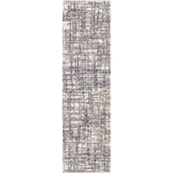 9' X 13' Brown And Beige Abstract Rectangular Area Rug