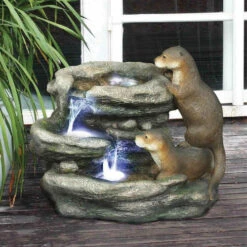 21.5" Sea Otters Garden Sculptural Fountain 9 21.5" Sea Otters Garden Sculptural Fountain -Christmas Decoration Store dotsc20dw97060 5 74390.1587644200