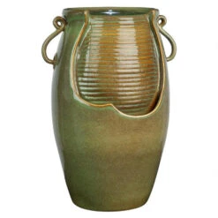 21" Rippling Jar Ceramic Cascading Outdoor Fountain -Christmas Decoration Store dotsc20ss11344 6 76254.1664379351