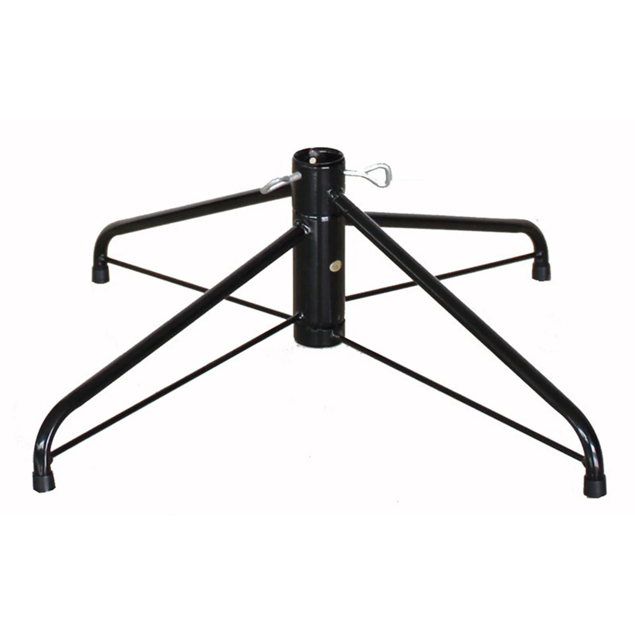 22” Black Metal Folding Christmas Tree Stand - For Artificial Trees Up To 6.5' - 8' Tall 1 22” Black Metal Folding Christmas Tree Stand - For Artificial Trees Up To 6.5' - 8' Tall