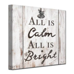 Brown And Gray Christmas Silent Night Wrapped Square Wall Art Decor 12" X 12" -Christmas Decoration Store drhan vmtq139 gwc1212 3 14766.1588393500