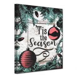 Green And Red "Tis The Season" Christmas Wrapped Rectangular Wall Art Decor 30" X 20" 5 Green And Red "Tis The Season" Christmas Wrapped Rectangular Wall Art Decor 30" X 20" -Christmas Decoration Store drhan vmtq140 gwc3020 3 66443.1588393410