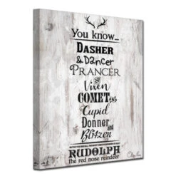 White And Black Christmas Reindeer List Wrapped Rectangular Wall Art Decor 30" X 20" 5 White And Black Christmas Reindeer List Wrapped Rectangular Wall Art Decor 30" X 20" -Christmas Decoration Store drhan vmtq142 gwc3020 3 13042.1588393470