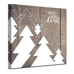 Brown And White Christmas Many Trees Wrapped Square Wall Art Decor 12" X 12" 5 Brown And White Christmas Many Trees Wrapped Square Wall Art Decor 12" X 12" -Christmas Decoration Store drhan vmtq148 gwc1212 3 60527.1588393402
