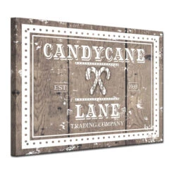 Brown And White Christmas Candy Cane Lane Wrapped Rectangular Wall Art Decor 12" X 16" 5 Brown And White Christmas Candy Cane Lane Wrapped Rectangular Wall Art Decor 12" X 16" -Christmas Decoration Store drhan vmtq150 gwc1216 3 50797.1588393511