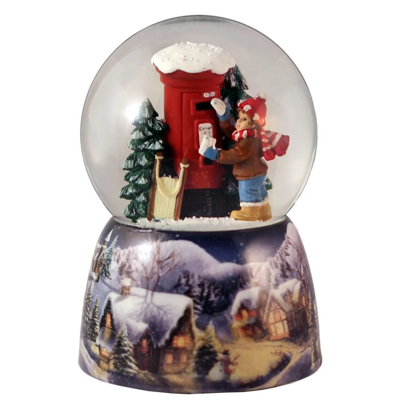 3" Boy By Mailbox Musical Snow Globe - 33473403 1 3" Boy By Mailbox Musical Snow Globe - 33473403