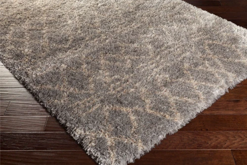 6.5' X 9' Distressed Finish Brown And Cream White Rectangular Area Throw Rug 2 6.5' X 9' Distressed Finish Brown And Cream White Rectangular Area Throw Rug - Image 2