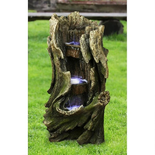 32.5" Cascading Creek Illuminated Outdoor Garden Fountain 1 32.5" Cascading Creek Illuminated Outdoor Garden Fountain