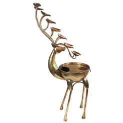 38.5" Deer Antler Cascading Falls Metal Outdoor Garden Sculptural Fountain -Christmas Decoration Store dtosc20fu80103 4 64465.1665089291