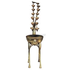 38.5" Deer Antler Cascading Falls Metal Outdoor Garden Sculptural Fountain -Christmas Decoration Store dtosc20fu80103 5 84661.1665089291