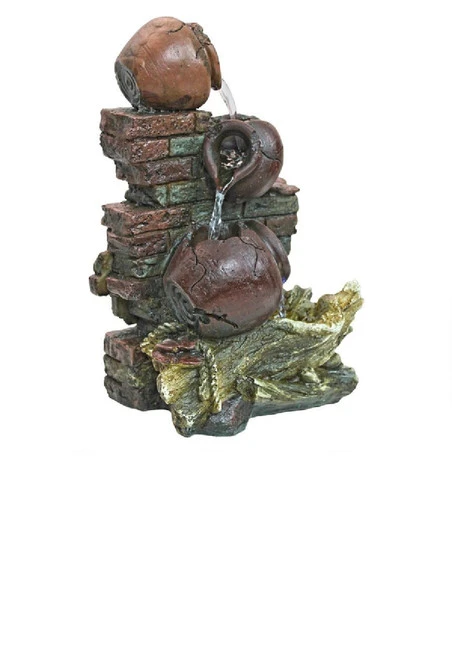 10" Lapiccolina Three Urns Illuminated Garden Fountain 2 10" Lapiccolina Three Urns Illuminated Garden Fountain - Image 2