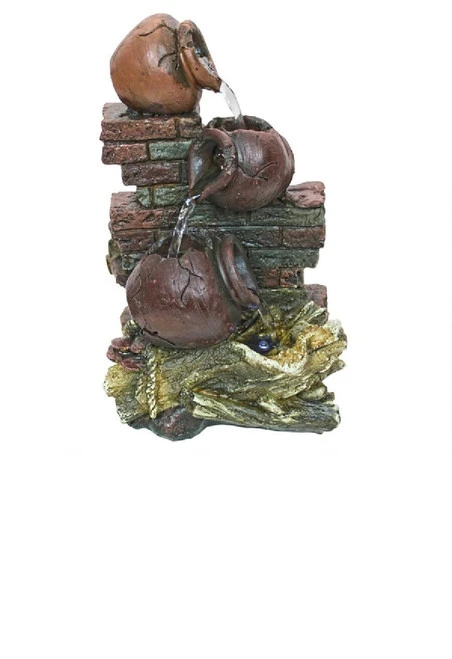 10" Lapiccolina Three Urns Illuminated Garden Fountain 1 10" Lapiccolina Three Urns Illuminated Garden Fountain