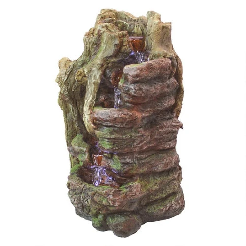 18" Willow Riverbed Illuminated Sculptural Garden Fountain 2 18" Willow Riverbed Illuminated Sculptural Garden Fountain - Image 2