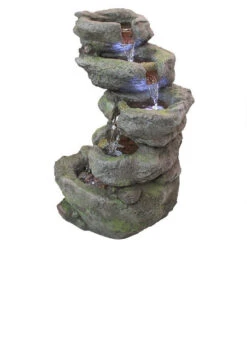 17.5" Illuminated Breakneck Falls Cascading Outdoor Garden Fountain -Christmas Decoration Store dtosc20qn164019 4 47278.1587643943