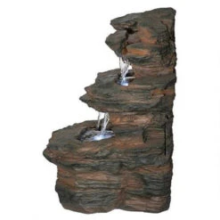 19" Ramrod Bluffs Hand Finished Illuminated Outdoor Garden Fountain -Christmas Decoration Store dtosc20qn164050 15 37977.1663773983