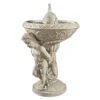 25.5" Pondering Cherubic Child Outdoor Garden Fountain