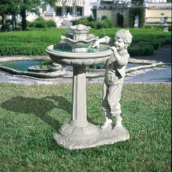 38" Child Splashing Outdoor Garden Sculptural Fountain -Christmas Decoration Store dtoscky2293 4 98320.1588374906