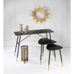 18.55" Antiqued Gold And Brown Contemporary Candle Stand 11 18.55" Antiqued Gold And Brown Contemporary Candle Stand -Christmas Decoration Store dtri 19695 6 77789.1588359284