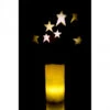 6" Black And Yellow Country Star Projection Candle