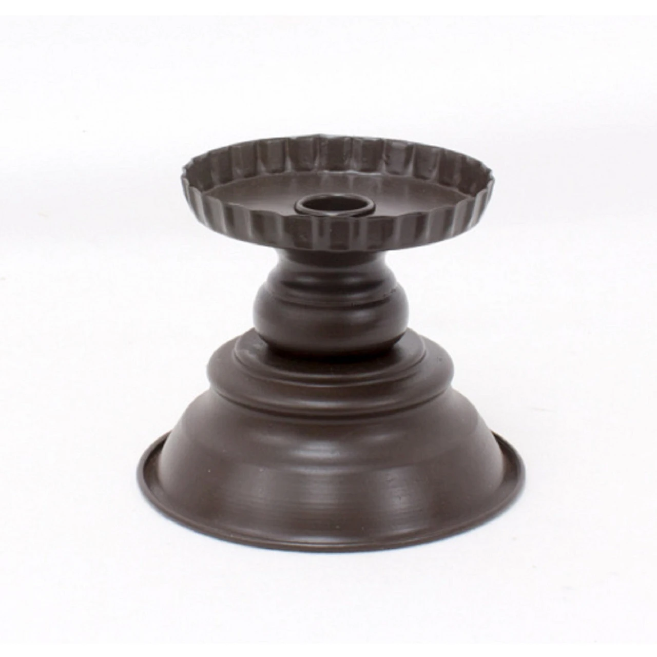 5.50" Black Candle Holder - Large 1 5.50" Black Candle Holder - Large