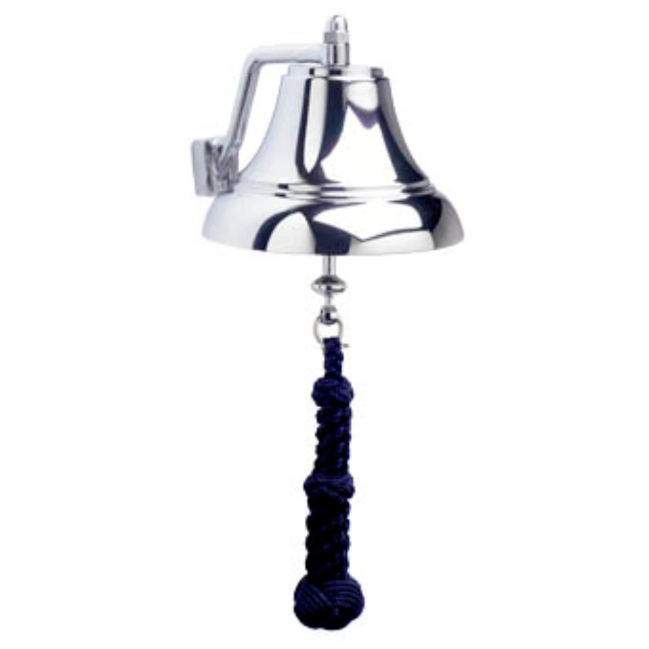 9" Silver And Navy Blue Traditional Bell Lanyard 1 9" Silver And Navy Blue Traditional Bell Lanyard