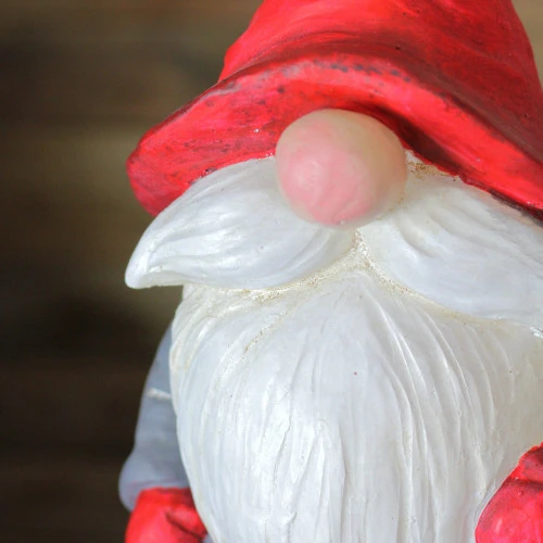 Northlight 16” Gray And Red Decorative Christmas Gnome Figurine 4 Northlight 16” Gray And Red Decorative Christmas Gnome Figurine - Image 4