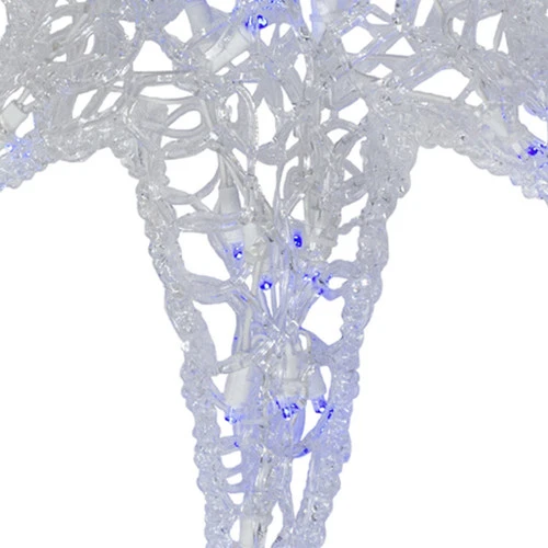 24" Clear And Blue LED Lighted Color Changing Hanging Star Of Bethlehem Christmas Decoration 3 24" Clear And Blue LED Lighted Color Changing Hanging Star Of Bethlehem Christmas Decoration - Image 3