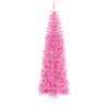 10' Pre-Lit Pencil Sparkling Artificial Christmas Tree - Pink Lights