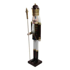 Northlight 48" Burgundy And White Wooden Christmas Nutcracker King With Scepter 10 Northlight 48" Burgundy And White Wooden Christmas Nutcracker King With Scepter -Christmas Decoration Store k82zyhygko58g4hcnjksjciegrvouhaw 65144.1664901050