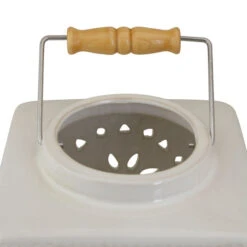 6.75" White Crackle Finish Square Mosaic Cut Out Candle Lantern -Christmas Decoration Store koop2009570204020b 2 84254.1588417584