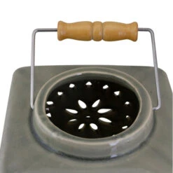 6.75" Light Olive Green Square Crackle Finish Mosaic Cut Out Lantern -Christmas Decoration Store koop20095702040 c 2 51994.1588417579