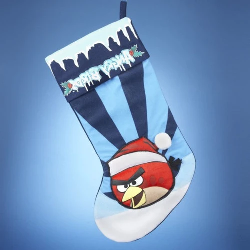 Kurt Adler 21" Blue And Red Angry Bird Christmas Stocking 2 Kurt Adler 21" Blue And Red Angry Bird Christmas Stocking - Image 2