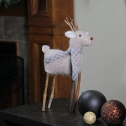 Kurt Adler 13” Tan Brown And Gray Plush Reindeer Christmas Tabletop Decoration 5 Kurt Adler 13” Tan Brown And Gray Plush Reindeer Christmas Tabletop Decoration -Christmas Decoration Store ksa d3283 a 3 19788.1588405839