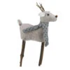 Kurt Adler 13” Tan Brown And Gray Plush Reindeer Christmas Tabletop Decoration