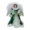 Kurt Adler 12" Fiber Optic Luck Of The Irish Angel In Shamrock Dress Christmas Tree Topper