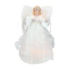 Kurt Adler 12" Divine Ivory Lighted Angel Christmas Tree Topper - Clear Lights