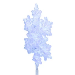 Kurt Adler 9.25" White And Blue Lighted Sparkly Snowflake Christmas Tree Topper - Clear Lights -Christmas Decoration Store ksa ul1987 2 66576.1676901526