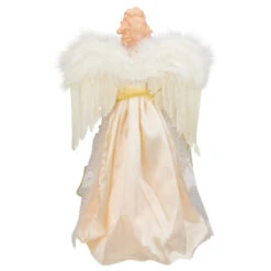 Kurt Adler 16.5" Lighted Cream And Gold Angel Christmas Tree Topper - Clear Lights -Christmas Decoration Store ksa ul2163 2 51359.1588415722
