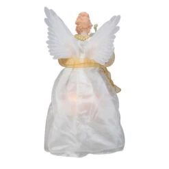 Kurt Adler 14.5" Gold And Ivory Pre-Lit Angel Christmas Tree Topper - Clear Lights 9 Kurt Adler 14.5" Gold And Ivory Pre-Lit Angel Christmas Tree Topper - Clear Lights -Christmas Decoration Store ksa ul2173 3 53129.1588415717
