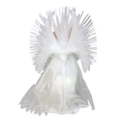 Kurt Adler 14" Lighted White Fiber Optic Floral Angel Christmas Tree Topper - Multi-Color LED Lights -Christmas Decoration Store ksa ul2212led 2 26067.1588402556