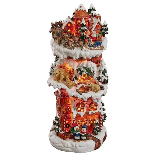 20" Lighted North Pole Christmas Eve Statue - 33748305 1 20" Lighted North Pole Christmas Eve Statue - 33748305