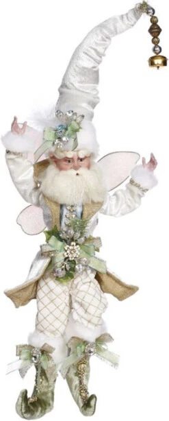 Mark Roberts White And Gold Wintermint Christmas Fairy - Medium 16"