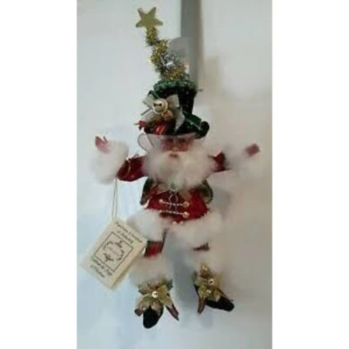 Mark Roberts White And Red Bah Humbug Christmas Fairy - Small 14" 2 Mark Roberts White And Red Bah Humbug Christmas Fairy - Small 14" - Image 2
