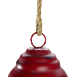 Melrose 9.75" Red And Brown Rustic Hanging Christmas Bell Ornament -Christmas Decoration Store melrose 68845 2 48314.1588396608