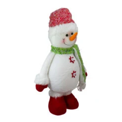 Melrose 17" White And Red Standing Snowman Christmas Tabletop Figure -Christmas Decoration Store melrose 72757 b 3 76900.1588406265