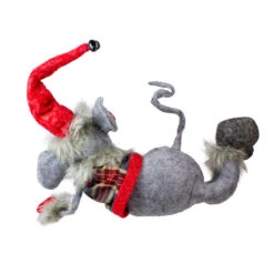 Melrose 15" Red And Gray Relaxing Mouse Christmas Tabletop Figure -Christmas Decoration Store melrose 73538 b 2 59620.1588406246