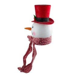 Melrose 14.5" Red And White Snowman Head Christmas Tabletop Decor 5 Melrose 14.5" Red And White Snowman Head Christmas Tabletop Decor -Christmas Decoration Store melrose 77377 2 53913.1588406238