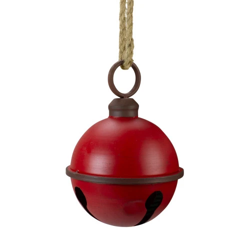 Melrose 9.5" Red And Bronze Vintage Inspired Christmas Sleigh Bell - 33879623 2 Melrose 9.5" Red And Bronze Vintage Inspired Christmas Sleigh Bell - 33879623 - Image 2