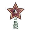 10" Lighted Gold And Black Star NCAA Florida State Seminoles Christmas Tree Topper