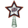 10" Lighted Red And White Star NCAA UTEP Miners Christmas Tree Topper